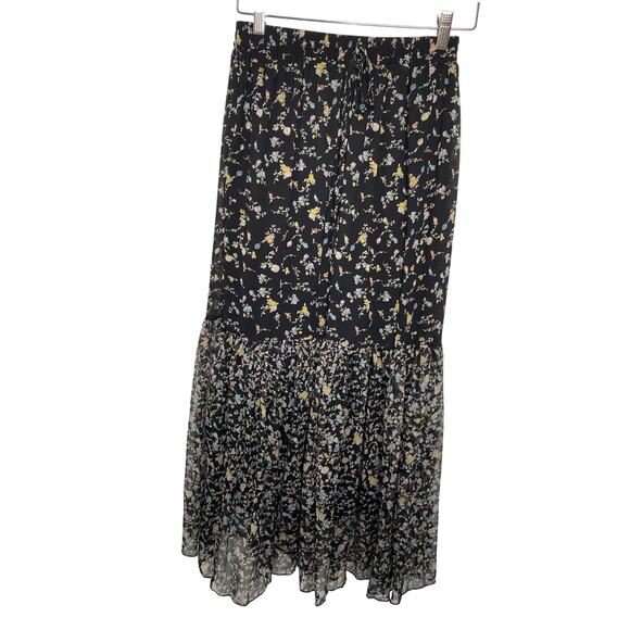 Andi + James Black Floral Maxi Skirt - Picture 1 of 7